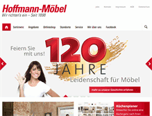 Tablet Screenshot of hoffmann-moebel.de